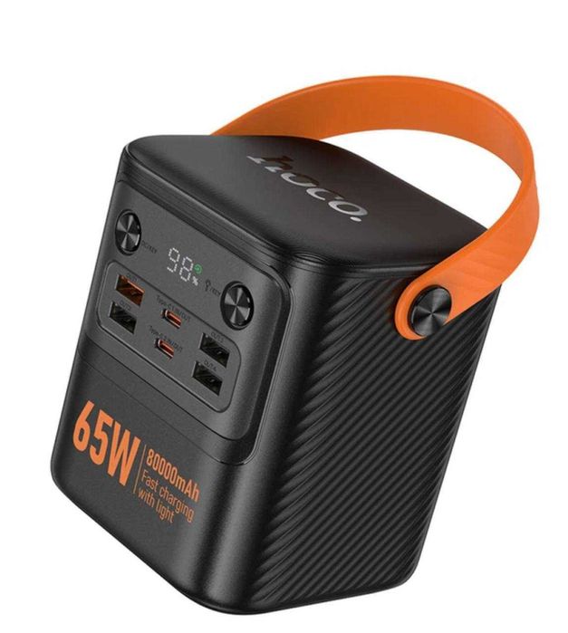 Великий повербанк Hoco J152 Pro 80000 mA швидка зарядка 65W Power Bank
