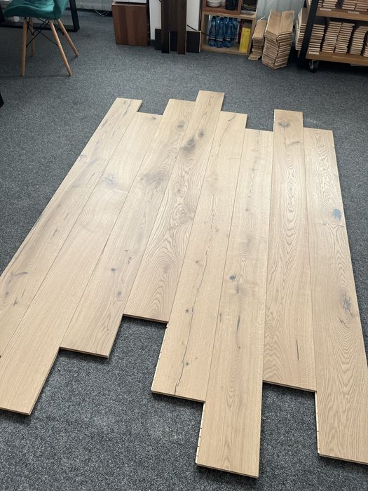 Deska Drewniana Dąb Rustic 15x190x2000mm 4faza, Olej UV x2 POSEN