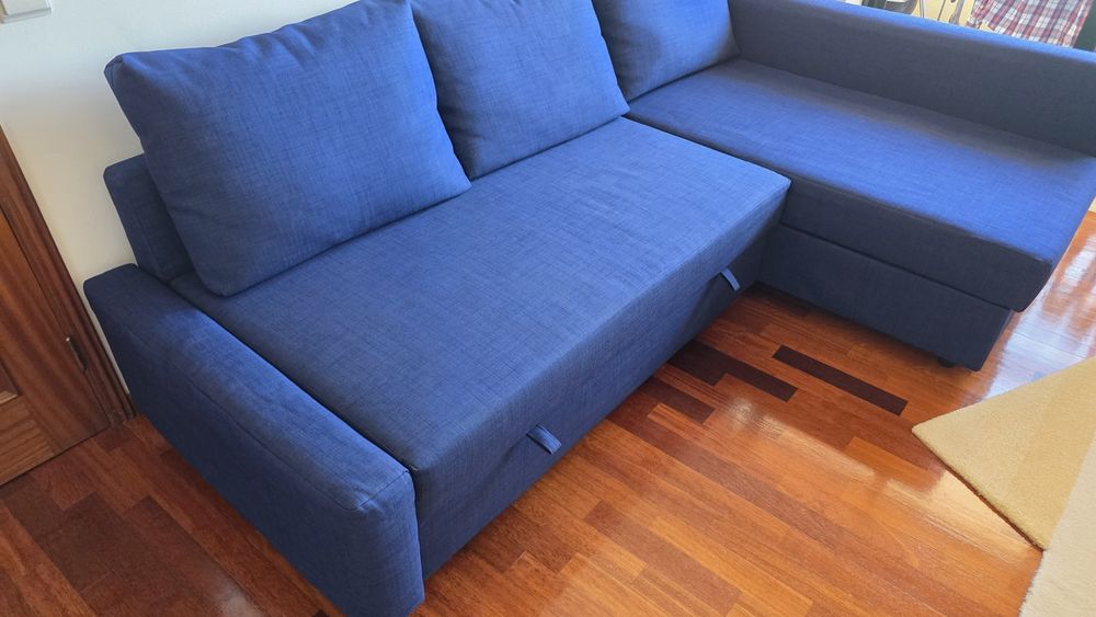 Sofá-Cama 3lug c/chaise c/arrumação