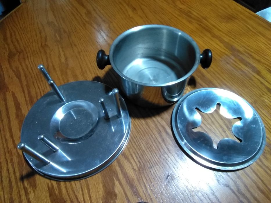Fondue com lamparina