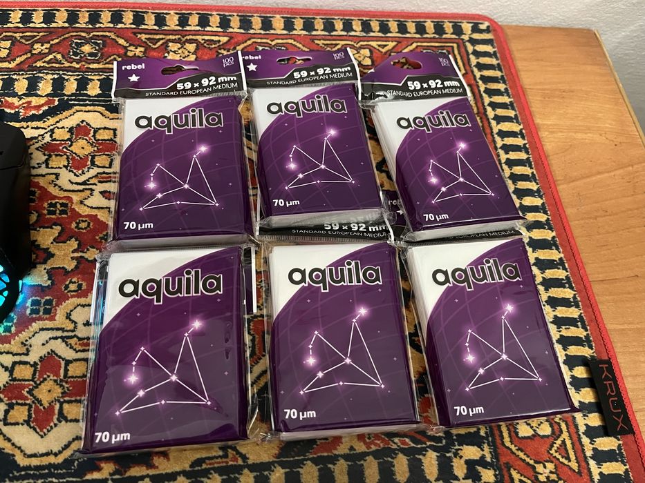 koszulki na karty Rebel aquila 100 sztuk 6 opakowań