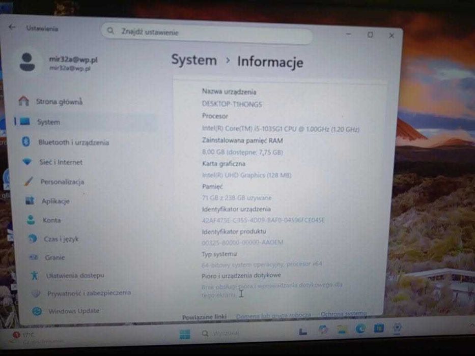 Toshiba satellite pro C40-H i5 10th 8gb