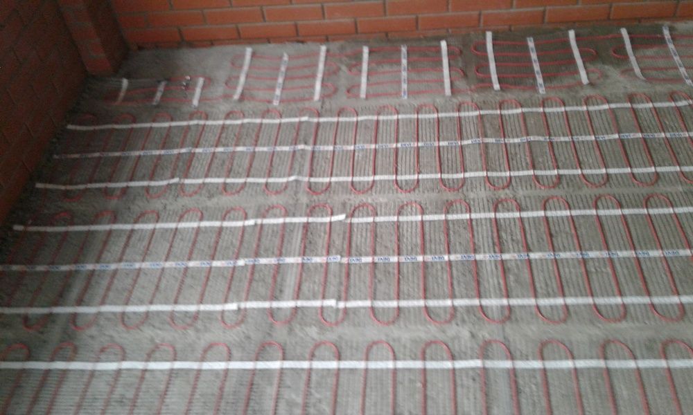 Тепла підлога тонкий мат під плитку ламинат. Електро кабель теплый пол