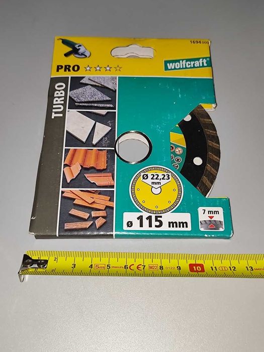Tarcza Diamentowa Wolfcraft Turbo Q06-1694 000 115mm Nowa