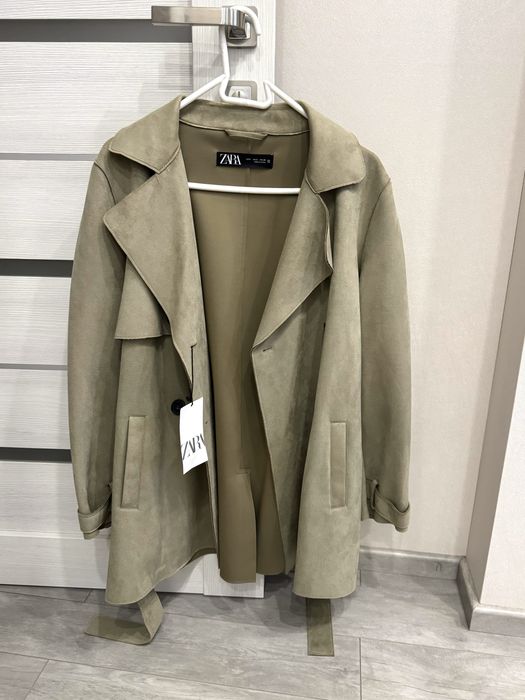 Тренч Zara із штучної замші