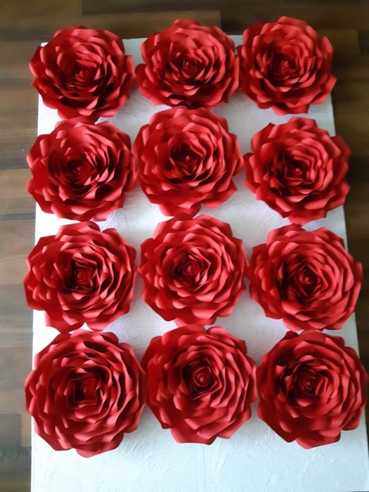 Roża z papieru typu Chanel 3D