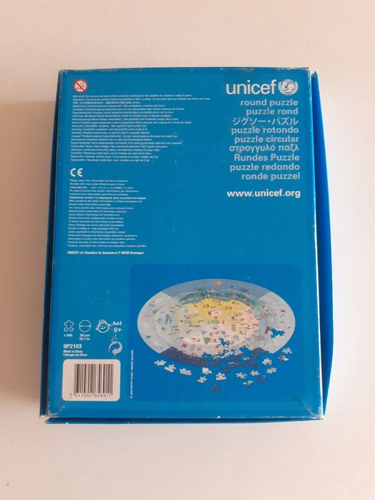 Puzzle Redondo de 500 peças da UNICEF