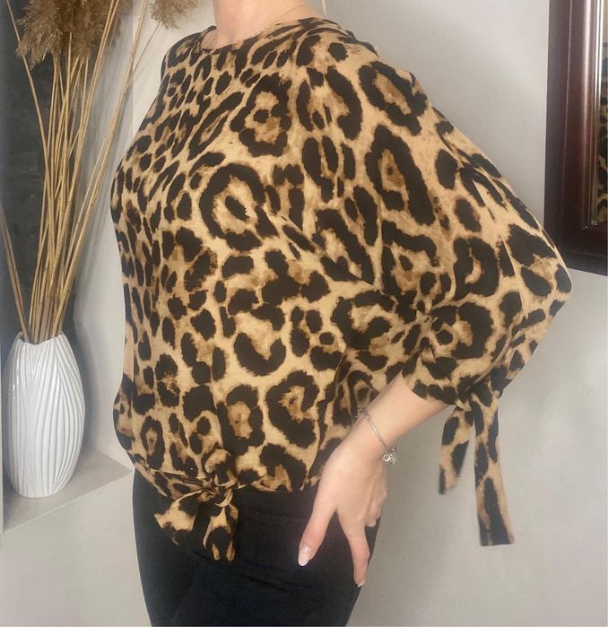 Bluzka panterka oversize L