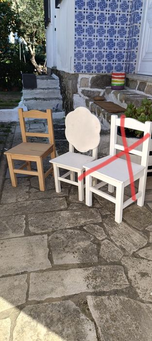 Cadeira de pinho criança