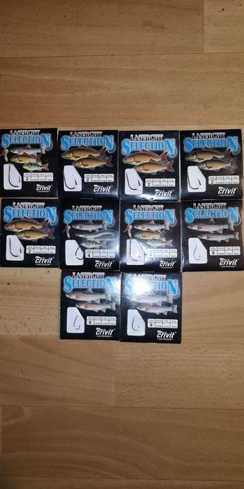 10 p. haczyków z przyponem