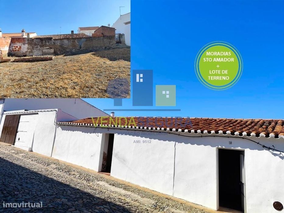 2 Moradias com quintal e garagem + Lote de terreno | Santo Amador