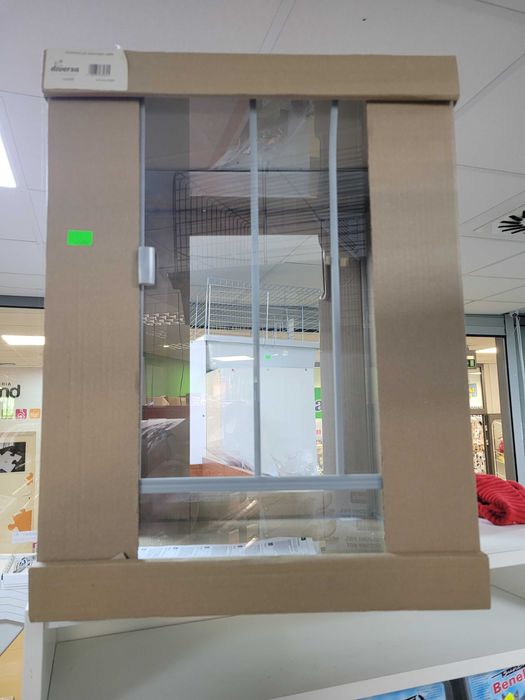 Terrarium Szklane Wysokie 45x45x60cm 4mm z Wentylacją