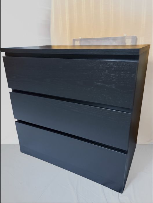Cőmoda MALM com 3 gavetas