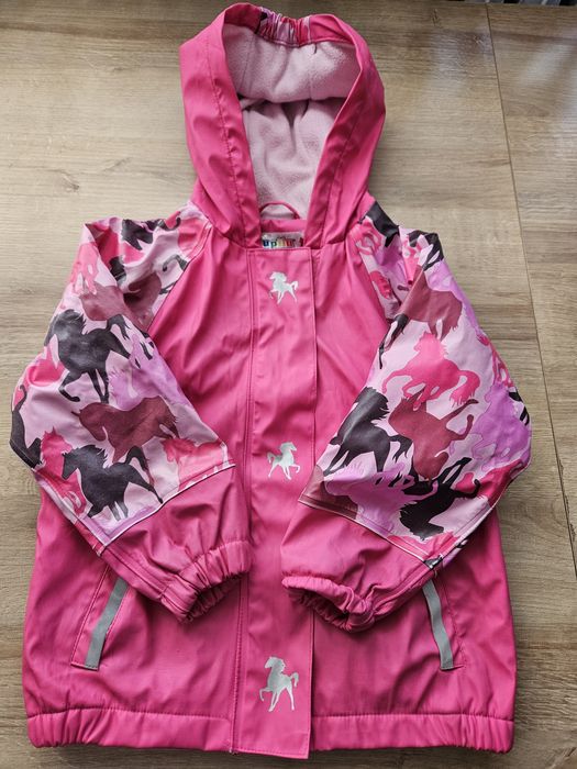 Kurtka dla dziewczynki wiosenna lupilu 98 104 konie różowa przejściowa