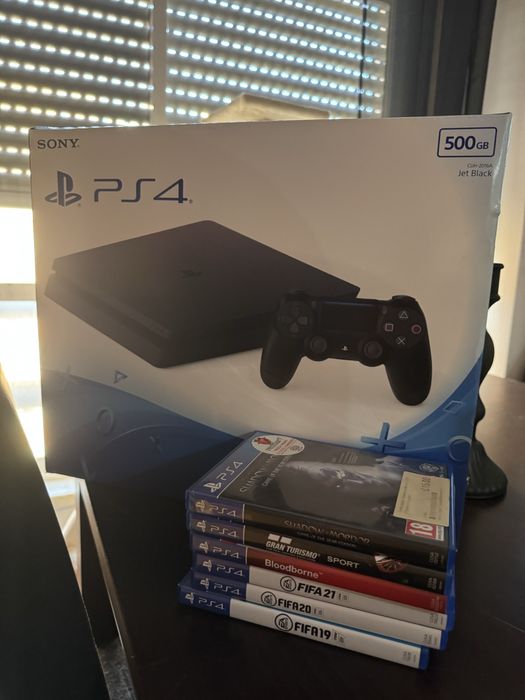 Ps4 + Jogos e 1 comando