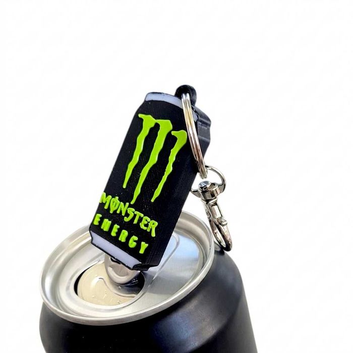 Brelok Otwieracz do Puszek Monster Energy Zielony 3D PLA