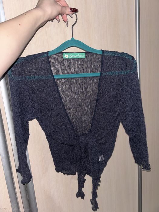 Болеро-сітка в темно-синьому кольорі