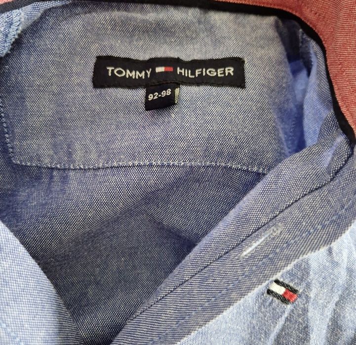 Koszula Tommy Hilfiger rozmiar 92-98. Stan idealny. Niebieska