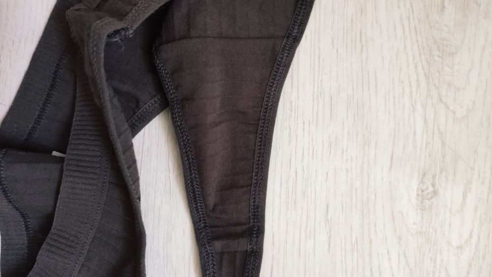 Stringi damskie brązowe L/XL 95% bawełny
