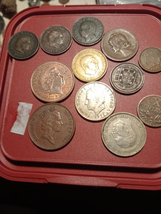 Moedas antigas de coleção