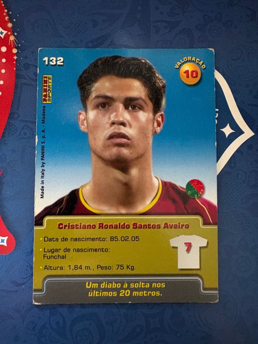 Carta mega craque Cristiano Ronaldo
