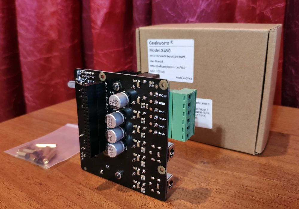 Звукова плата для Raspberry Pi з 2x100W підсилювачем SupTronics X450