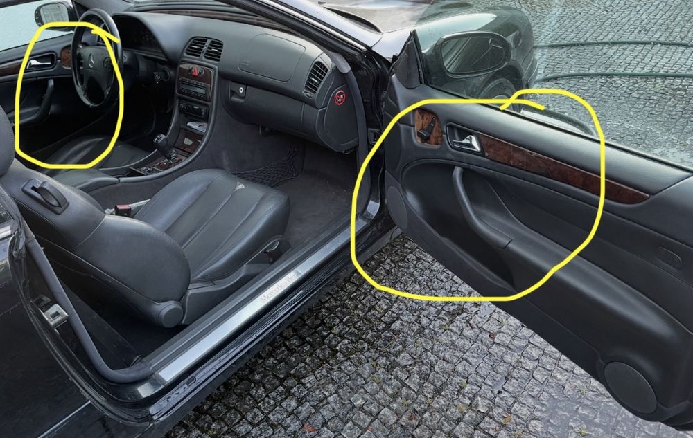 Clk w208 puxadores