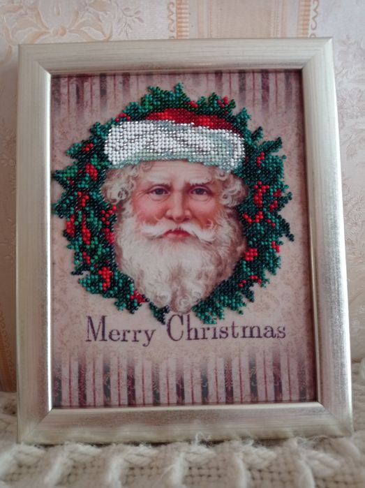 Новорічний подарунок.Картини бісером. 600грн за 1шт.