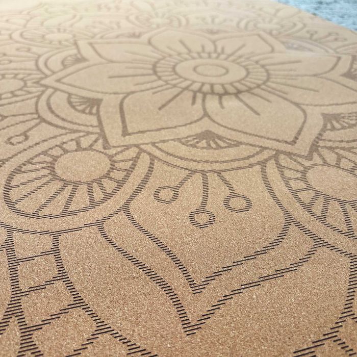Корковий йога-коврик Mandala Balance