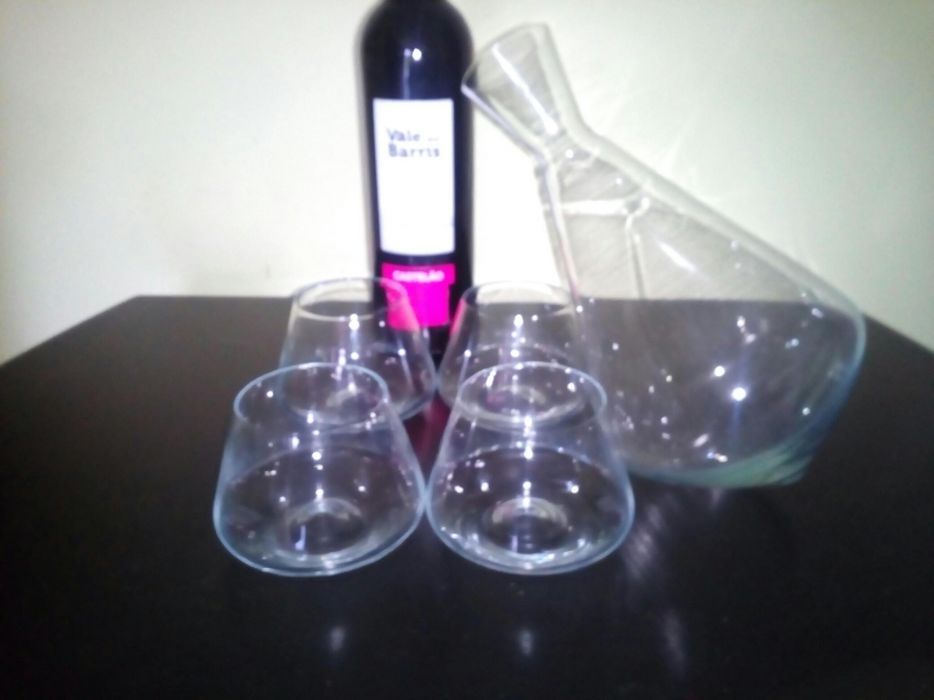 Conjunto de Decantador e 4 copos Original