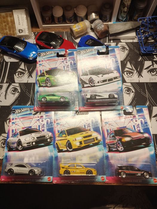 5x Hot Wheels 90s Street Scene