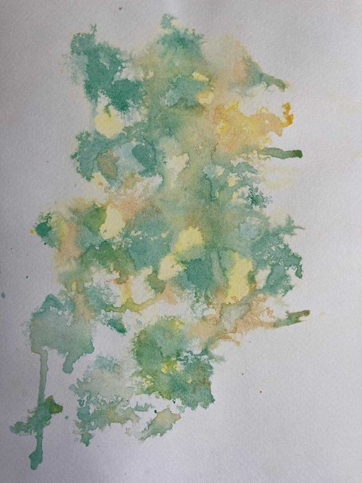Pintura abstrata em acrílico