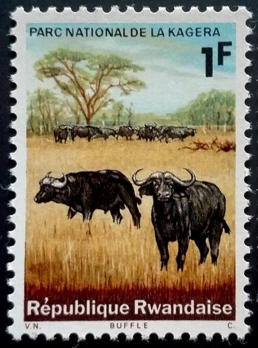 3 Znaczki Rwanda 1965 Seria Kagera National Park