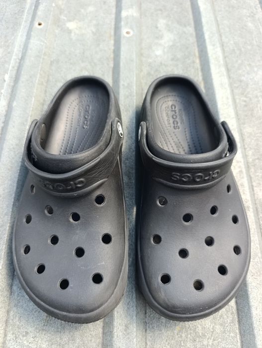 Crocs M6 W8 кроксы 37 38 размер черны на подростка мальчикае оригинал