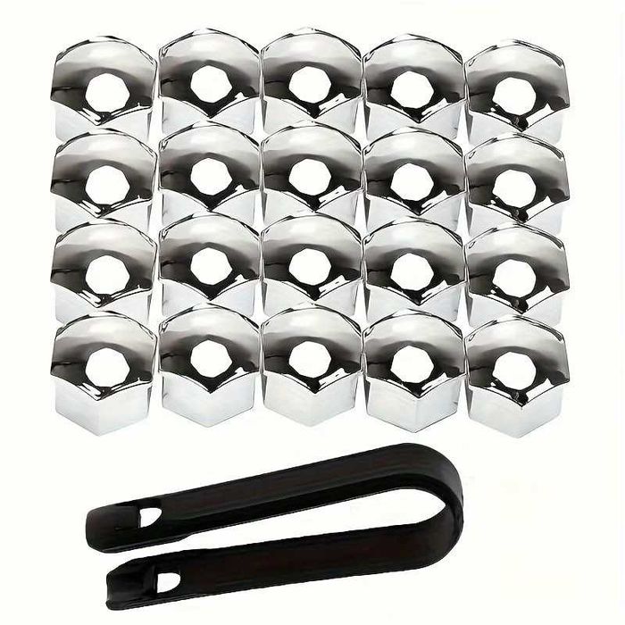 Jantes - Tampas de proteção para parafusos de roda 19mm  ou 21mm- conjunto novo (20 peças