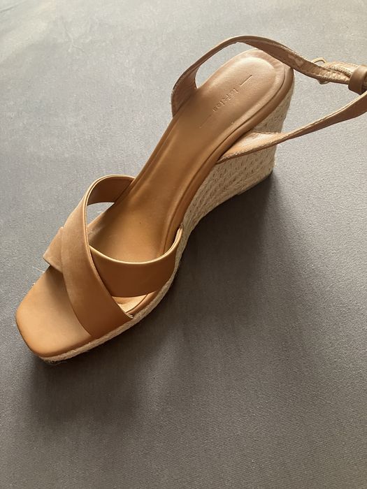 Espandryle na obcasie, karmelowe, Lefties, 41