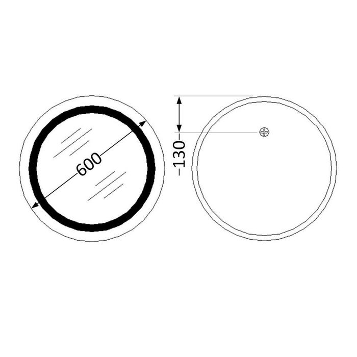 Комплект для ванної : овал. раковина 415×340/LED-дзеркало/високий кран