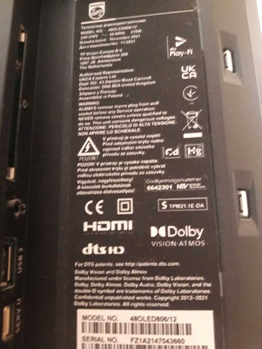 philips 48 oled 806/12 б/у