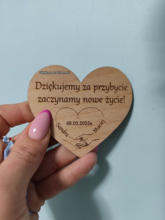 Podziękowanie dla gości weselnych