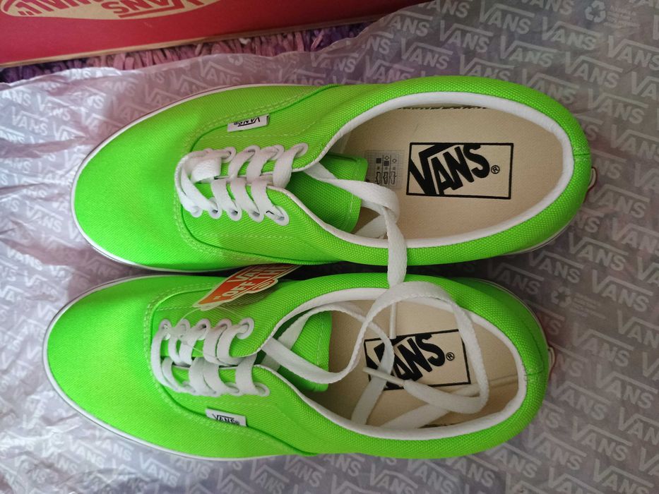 Neonowe buty Vans 38,5 wkładka ok 24,5 cm