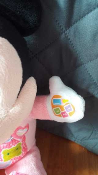 Peluche, Boneca, Minnie, menina, Canta