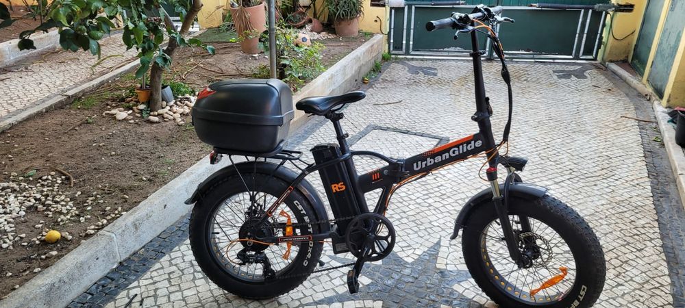 Bicicleta Elétrica todo o terreno dobravel,como nova com Top case