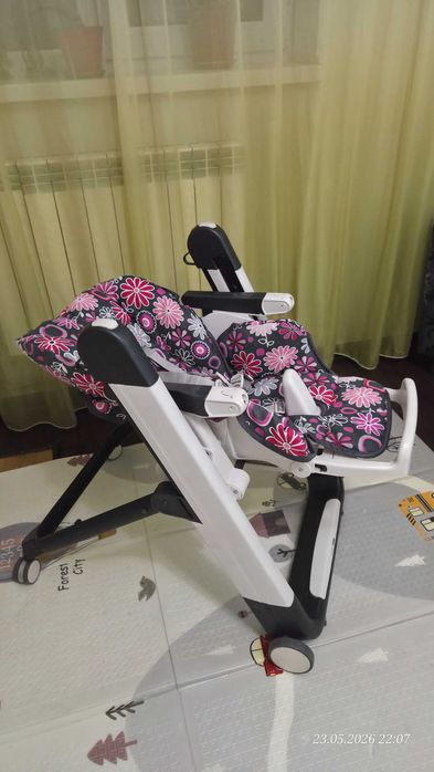 Дитячий стільчик для годування Chicco Polly 2 в 1 (0+ шезлонг) + новий чохол