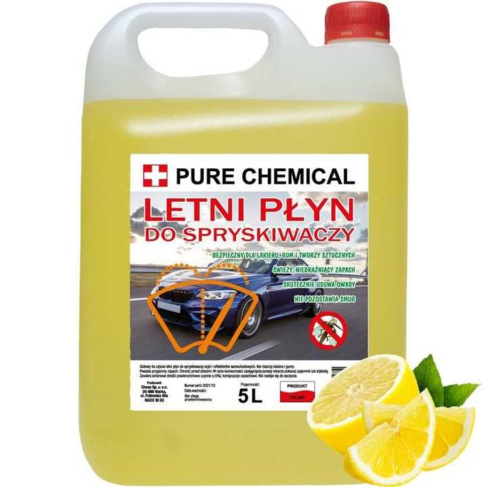 PureChemical Letni Płyn DO Spryskiwaczy 5L cytryna