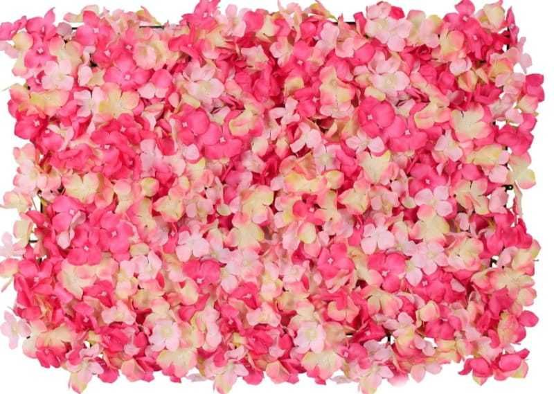 Painel Jardim Vertical de Parede com Flores Artificiais