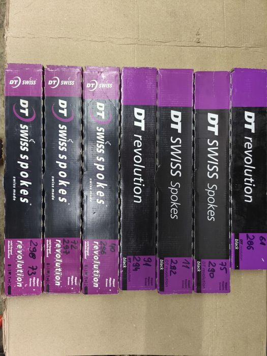 Szprychy DT Swiss Revolution Black pakiet 653 sztuki