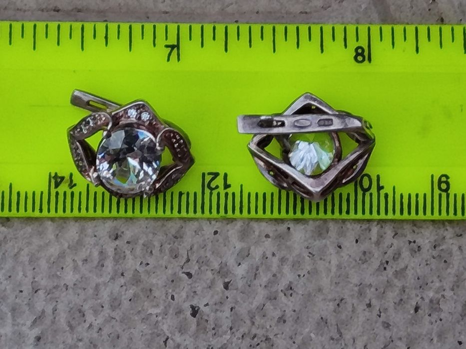 Серьги серебряные