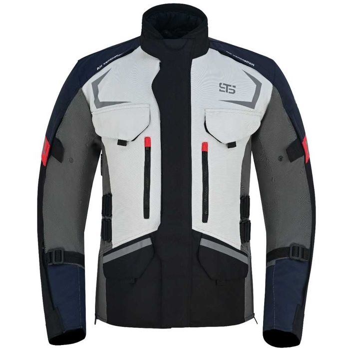 Casaco trail adv touring 3 camadas c/proteções mota scooter novo