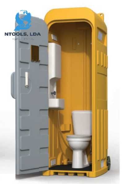 WC Portátil Cabine Sanitária Casa de Banho Móvel Ligação ao Esgoto