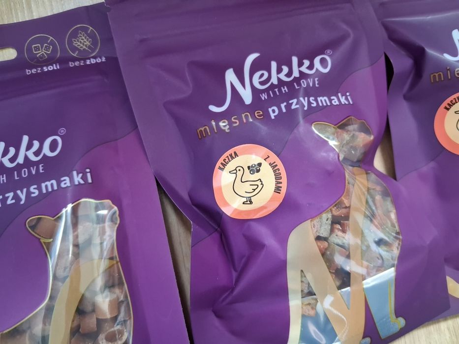 7 opakowań przekąsek dla kota Nekko